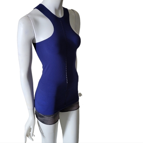 Intimately Free People Navy Blue Racer Back Tank Top XS/S - Picture 3 of 6